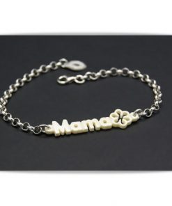 Pulsera de plata con marfil