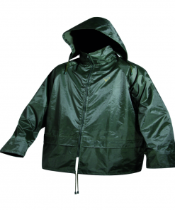 Impermeable verde