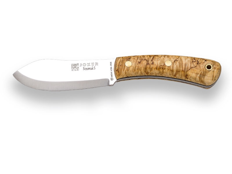 Cuchillo de monte Joker CB-76 con acero MoVa, mango de MADERA DE BOCOT