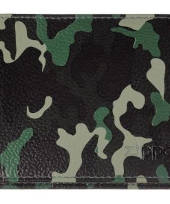 Cartera cuero camuflaje