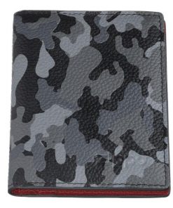 Cartera cuero camuflaje