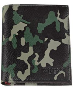 Cartera cuero camuflaje