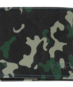 Cartera cuero camuflaje